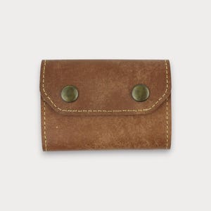 Accordion Leather Card Holder – 10 Slots – Handmade Travel Wallet – Compact Organizer – Custom Gift – Flex