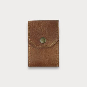 Accordion Leather Card Holder – 10 Slots – Handmade Travel Wallet – Compact Organizer – Custom Gift – SlimFlex