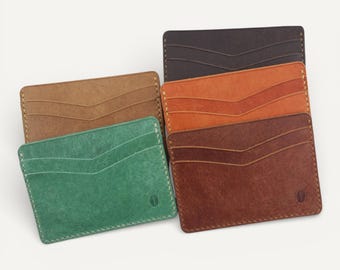 Portefeuille avec poche frontale, portefeuille fin en cuir, petit portefeuille, minimaliste - Sip