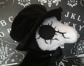 Forever in Black Wash-Thy-Hands Plushifer Plague Doctor Stuffie