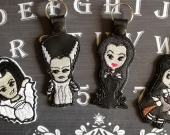 Forever in Black Horror Icon Key Fob