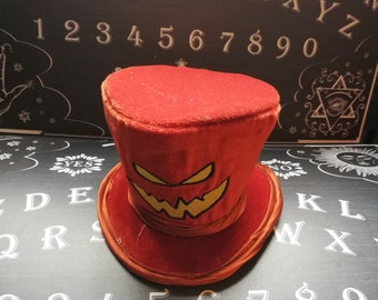 Forever in Black Pumpkin King Mini Top Hat Ready to Ship