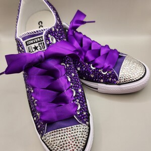 Purple Bling Sneakers