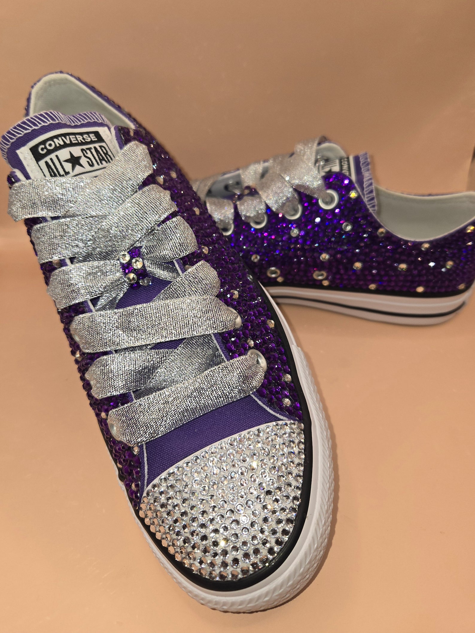 Purple Star Bling Sneakers