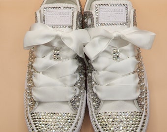 Silver Bling Sneakers