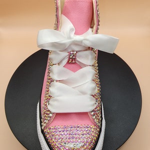 Girls Partial Bling Sneakers
