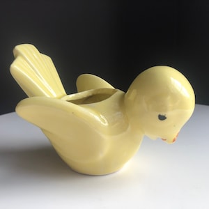 Vintage Shawnee Yellow Bird Planter