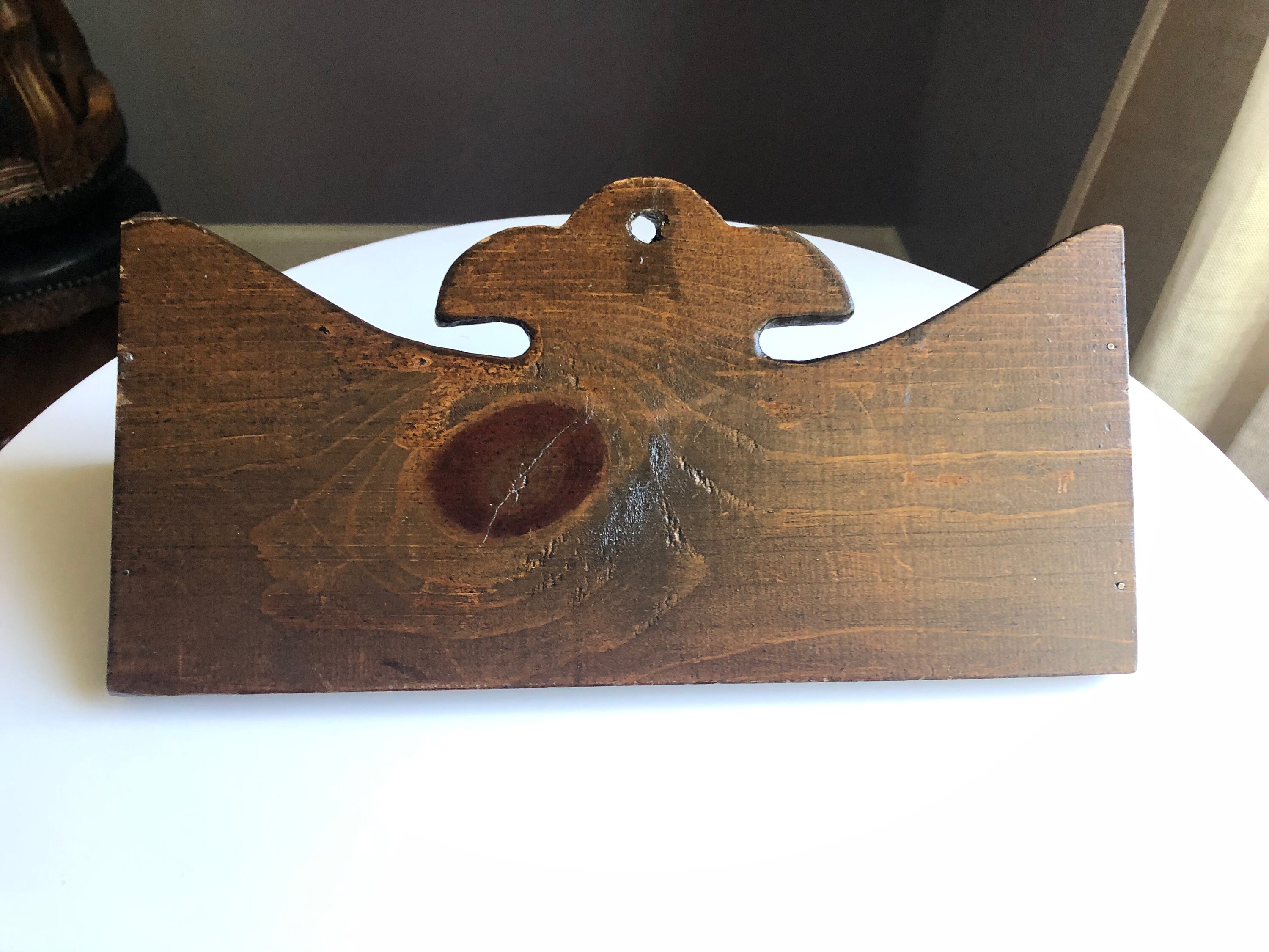 Vintage Wood Wall Mount Letter Holder Etsy