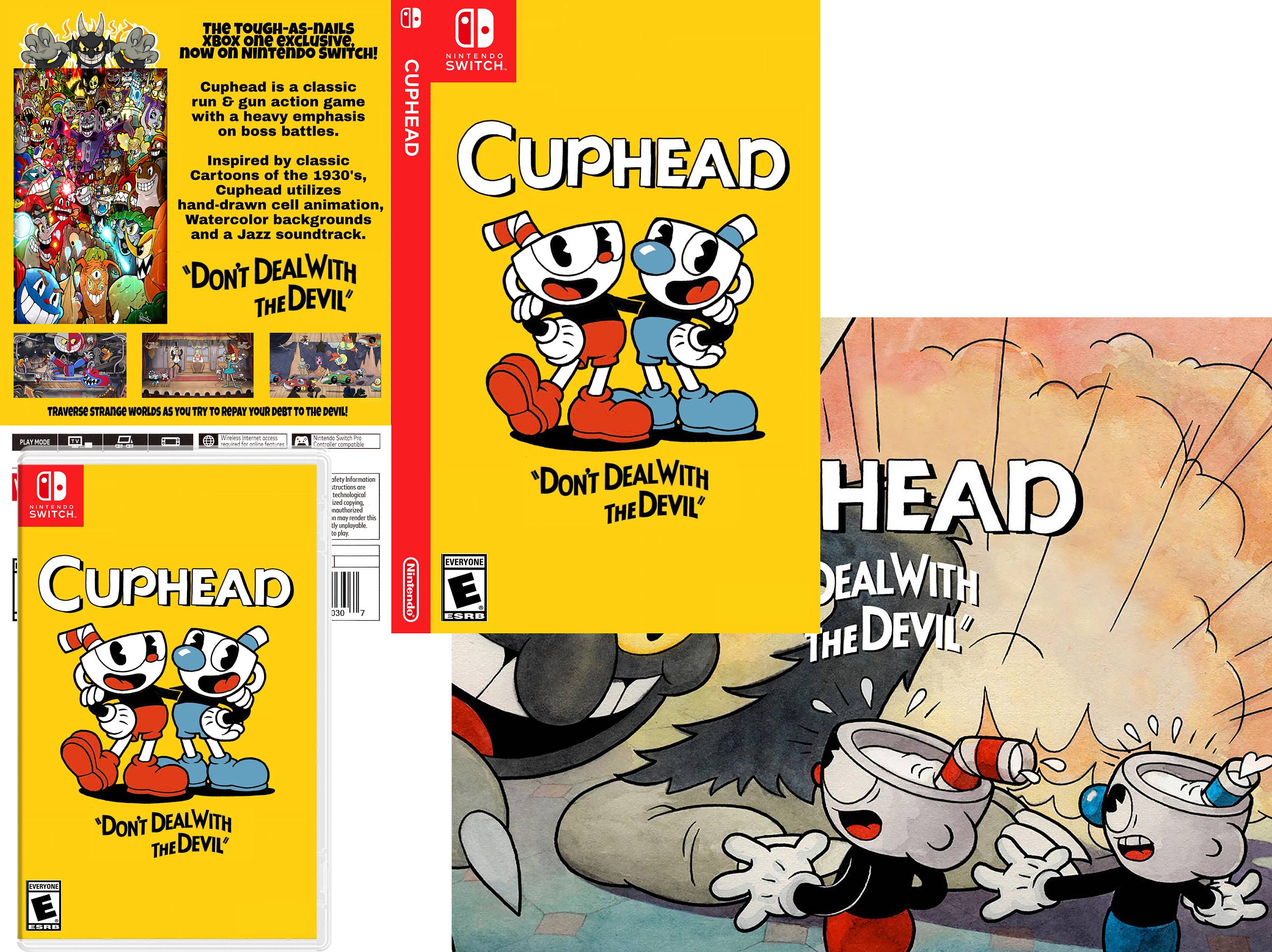 Cuphead Custom Nintendo Switch Boxart With Physical Game Case (No Game