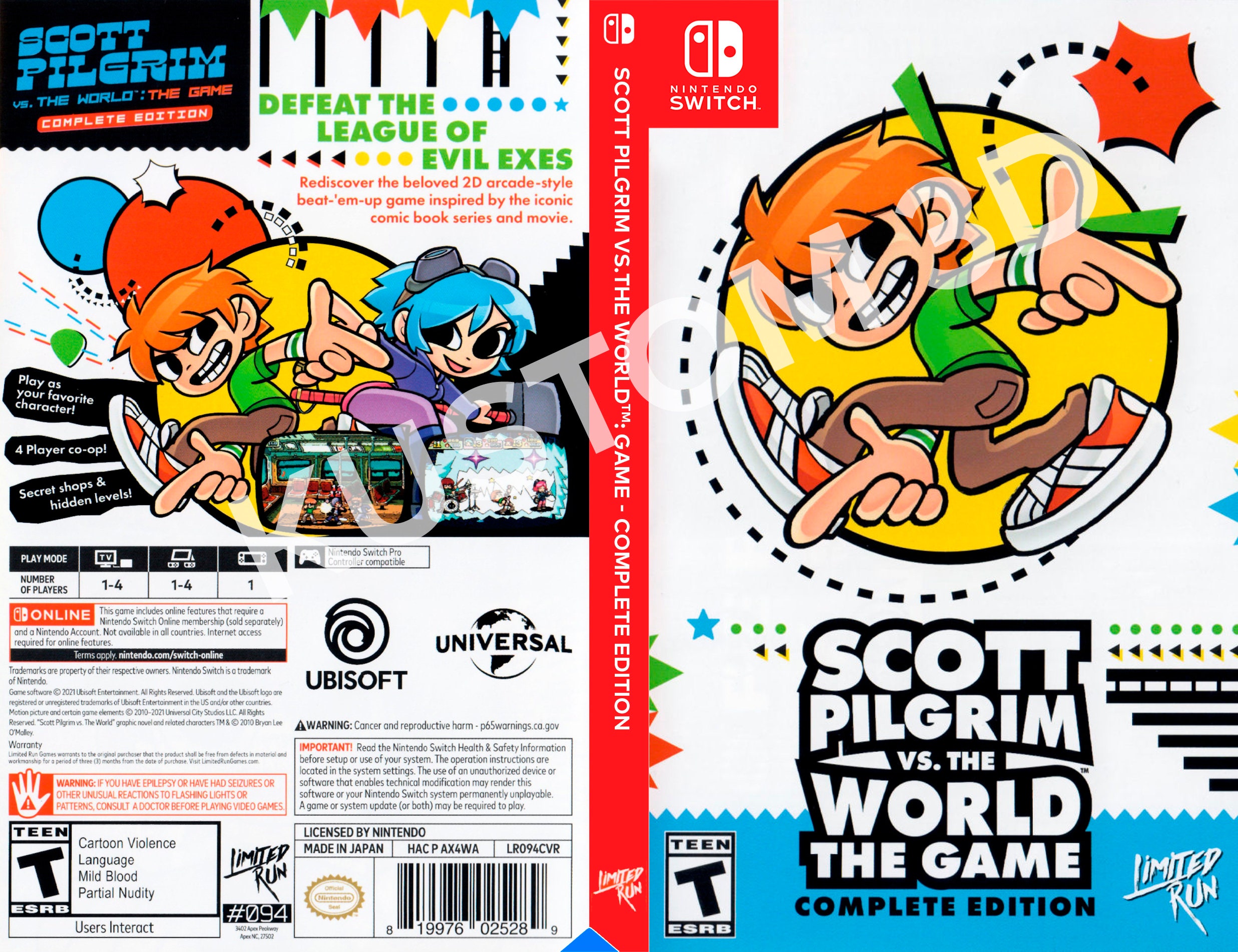 Scott Pilgrim Vs. the World: the Game Complete Edition - Etsy