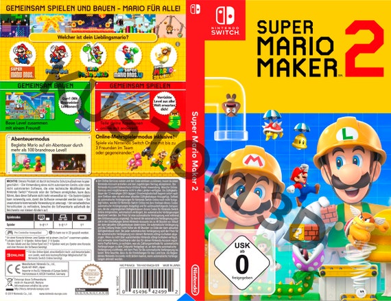 Art Cover Super Mario Maker 2 Game 
