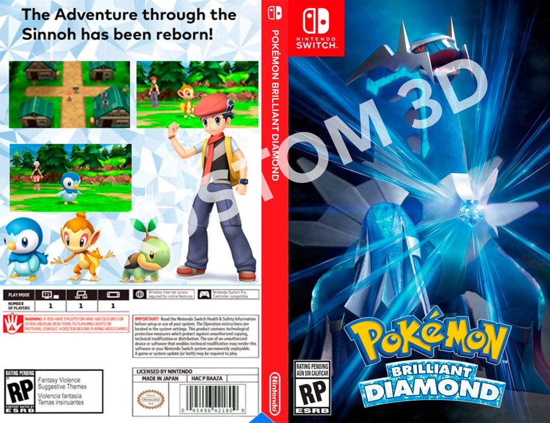 Custom Nintendo Switch Art Cover Pokemon Brilliant Diamond Etsy 日本