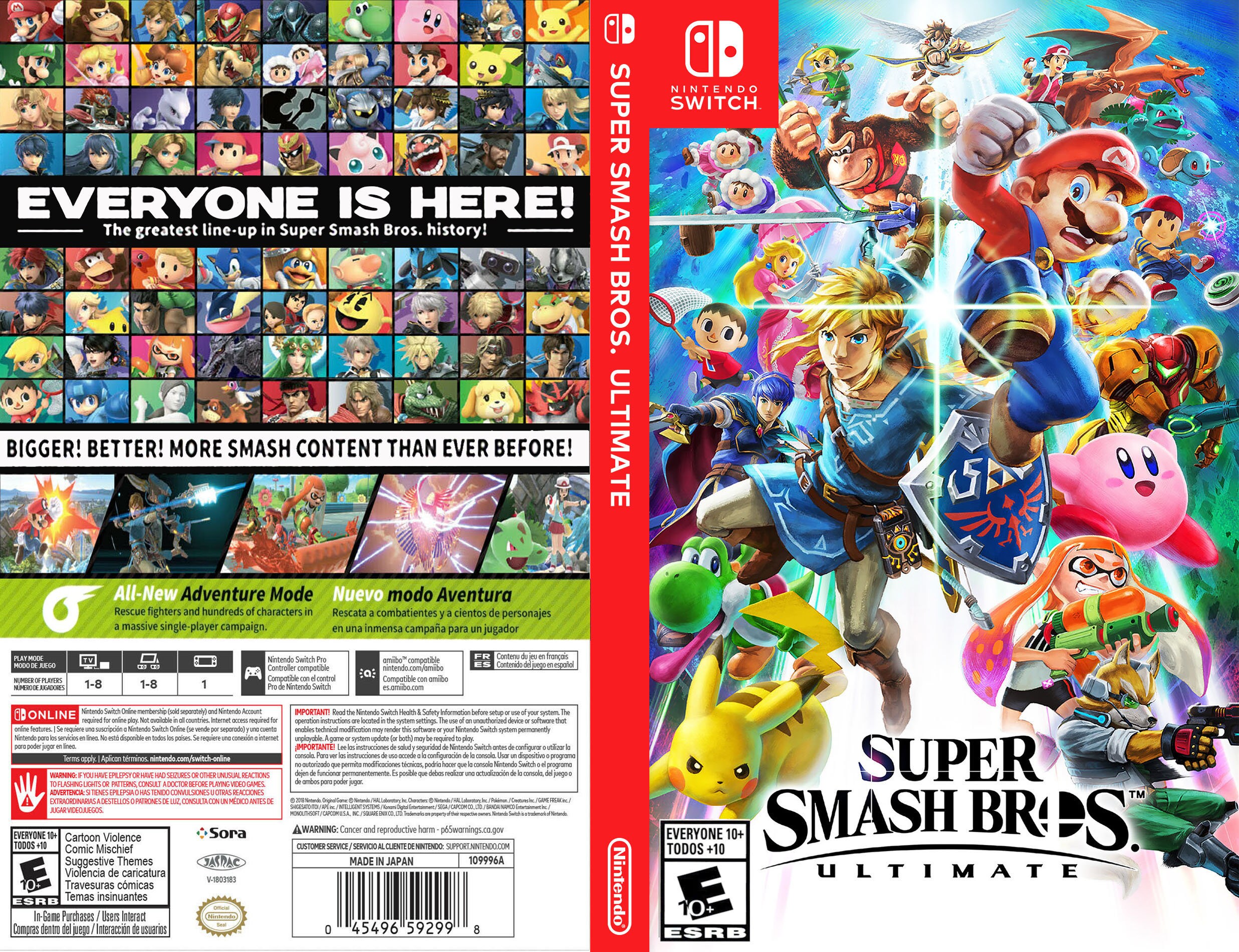 Custom Nintendo Switch Art Cover Super Smash Bros ultimate Etsy Canada