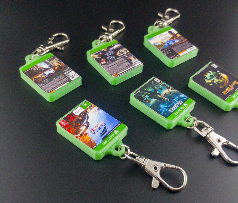 XBox One Mini Case Keychain Game Case XBox Charm Games Etsy
