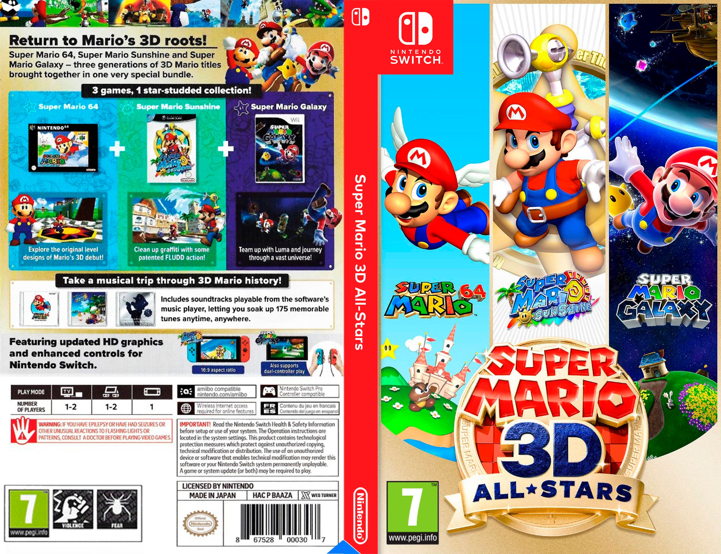 super mario 3d for switch