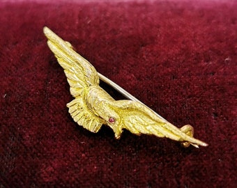 GBイギリス軍/英軍＊RAF/空軍＊9K金製パイロットWING