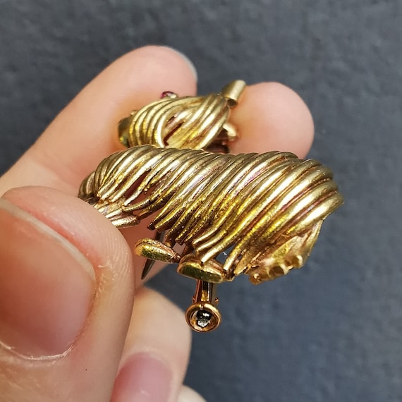 A Vintage Jonette Jewellery Brooch In The Form Of A Door Opening To - Foto 5