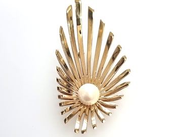 Vintage 9ct Gold Pearl Pendant, Hallmarked 1972