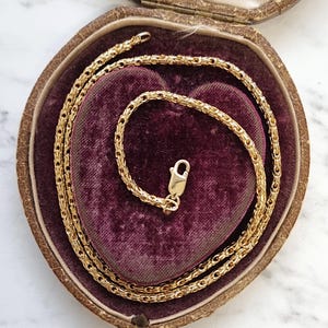 18ct Yellow Gold 46cm Fancy Link Chain, 21.4 grams