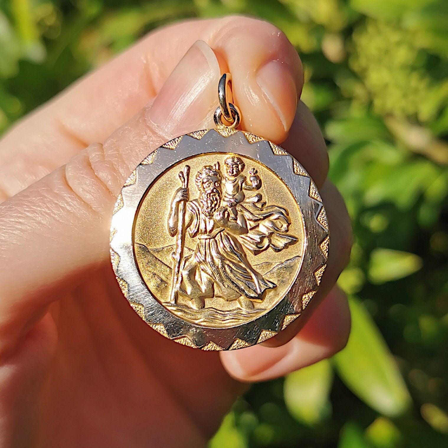 Georg Jensen Vintage 9ct Gold Saint 