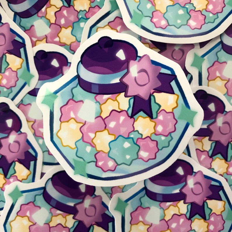 Cookie Run Kingdom EXP Star Jelly Vinyl Sticker Etsy Australia