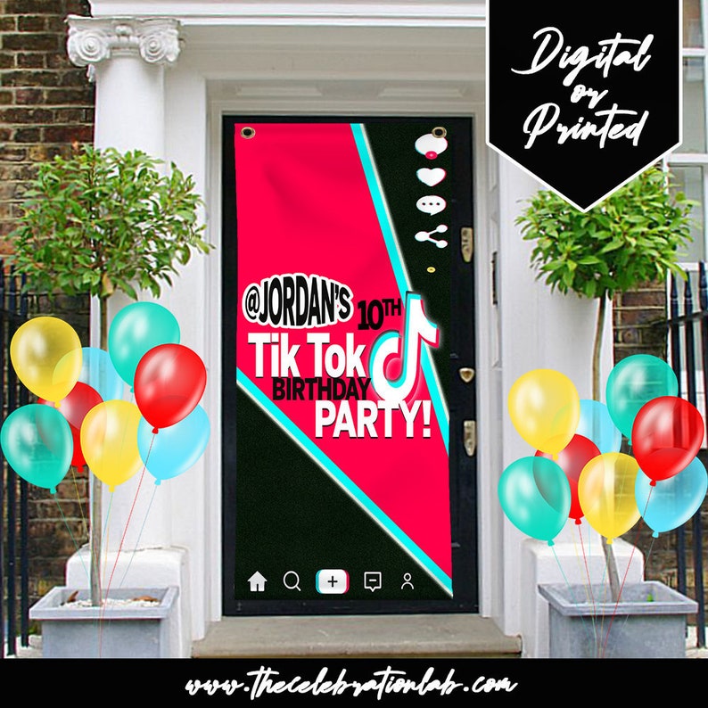 Custom Door Banner Custom Door Sign Tik Tok Door Signs Etsy