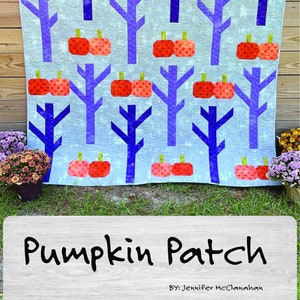 Kürbis Patch Quilt - PDF Download