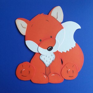 Fensterbild Tonkarton Fuchs Maxi