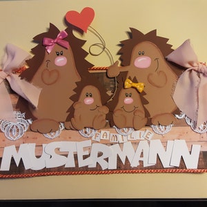 Letrero de puerta cumplimiento personalizado del deseo del erizo