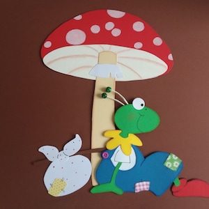 Fensterbild Tonkarton Grashűpfer