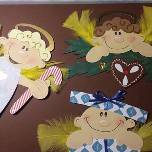 Image de fenêtre Noël 3 anges