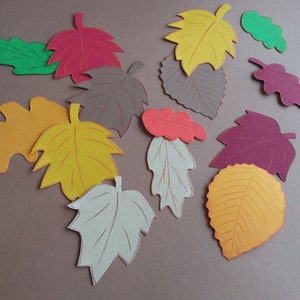Fensterbild Tonkarton Herbst Blätter 7 bis 12cm