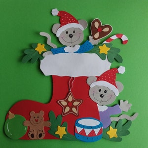 Image de fenêtre Bottes du Père Noël Maxi