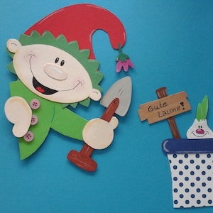 Image de fenêtre argile carton fenêtre mirette gnome