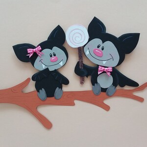 Chauves-souris en carton pour fenêtre