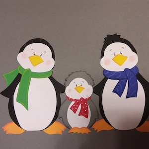 Image de fenêtre Famille de pingouins