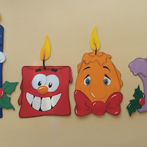 Photo de fenêtre Bougies de Noël