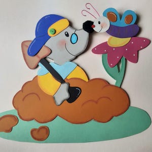 Raamfoto kartonnen molveer