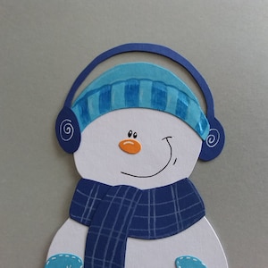 Photo de fenêtre petit bonhomme de neige