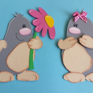 Imagem de janela de papelão toupeira amor