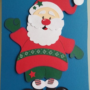 Fensterbild Weihnachtsmann klassisch