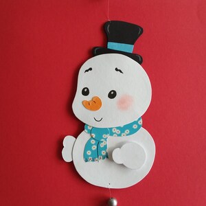 Fensterbild /Kette Schneemann