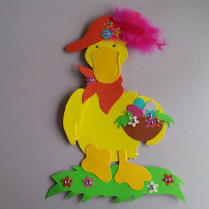 Imagem de janela de pato de papelão elegante