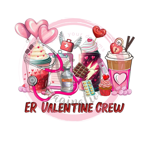 ER Valentine Crew PNG Graphic