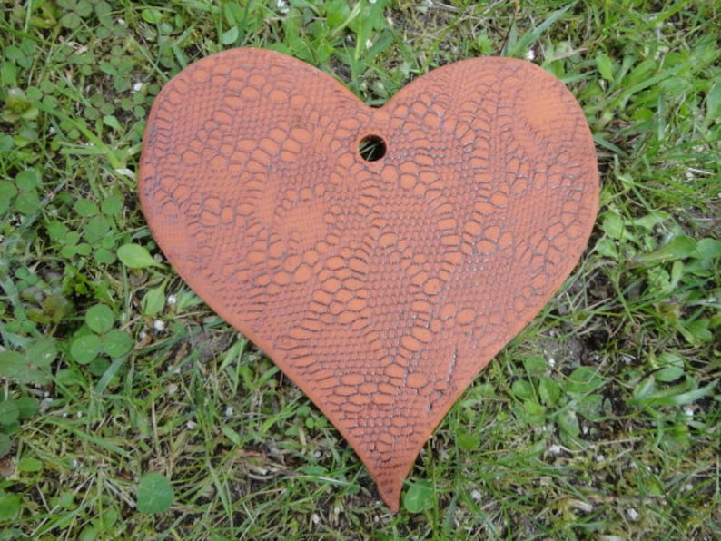 Cerámica, corazón de cerámica grande, 1 de 2 imagen 4