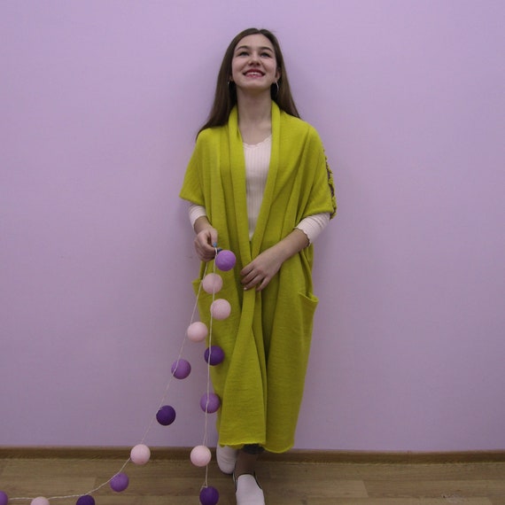 mustard duster cardigan