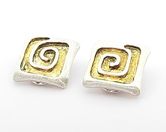 Earclip Silver with Gold