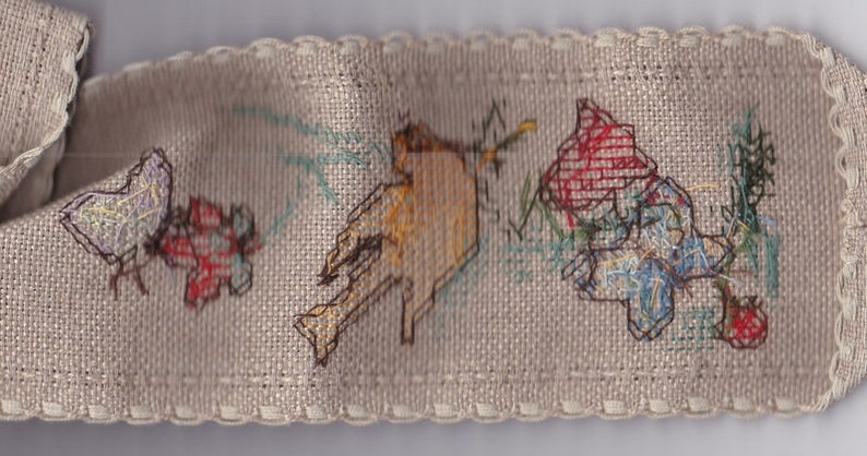 Vintage DECO loop cross-stitch beautiful handwork e03
