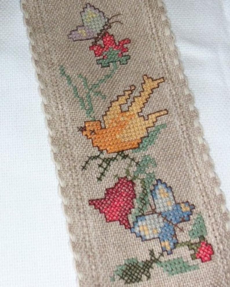 Vintage DECO loop cross-stitch beautiful handwork e03