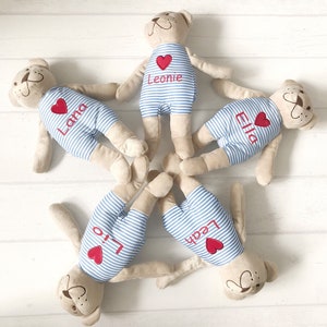 Teddy personalisiert  Bär mit Namen | Gastgeschenk | Platzkarte